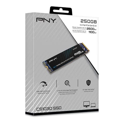PNY CS1030 NVMe 250Go | 2000MB/s | PCIe 3.0 Rapide