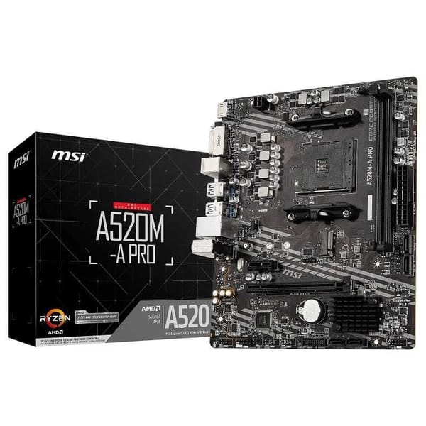 MSI A520M-A PRO | AM4 DDR4 | Budget